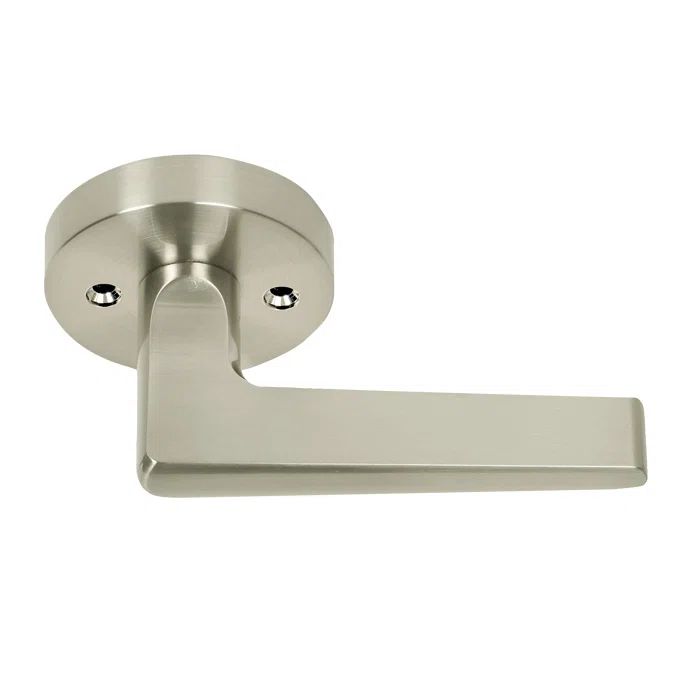 Satin Nickel Modern Passage Door Lever Handle