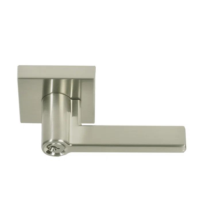 Pacifica Satin Nickel Keyed Entry Door Lever