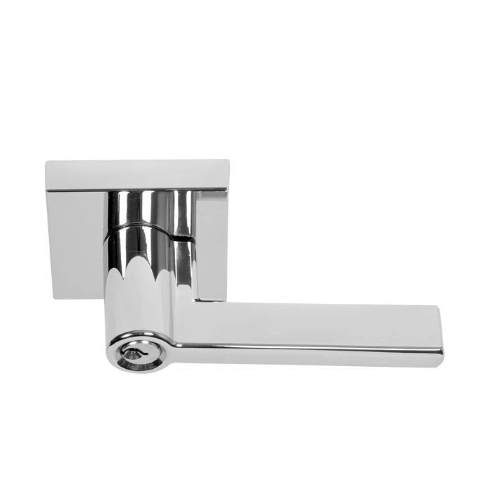 Pacifica Chrome Modern Keyed Entry Door Lever