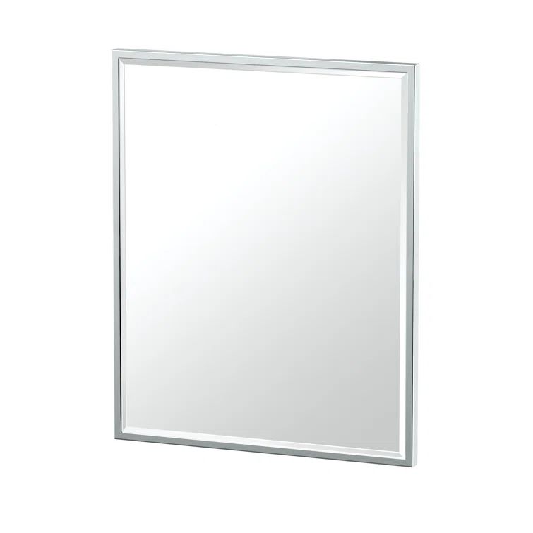 Polished Chrome Rectangular Wall Mount Mirror