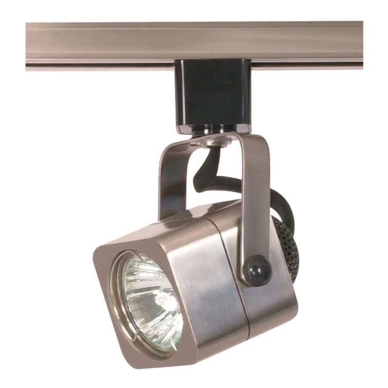 Brushed Nickel Square Track Light Head