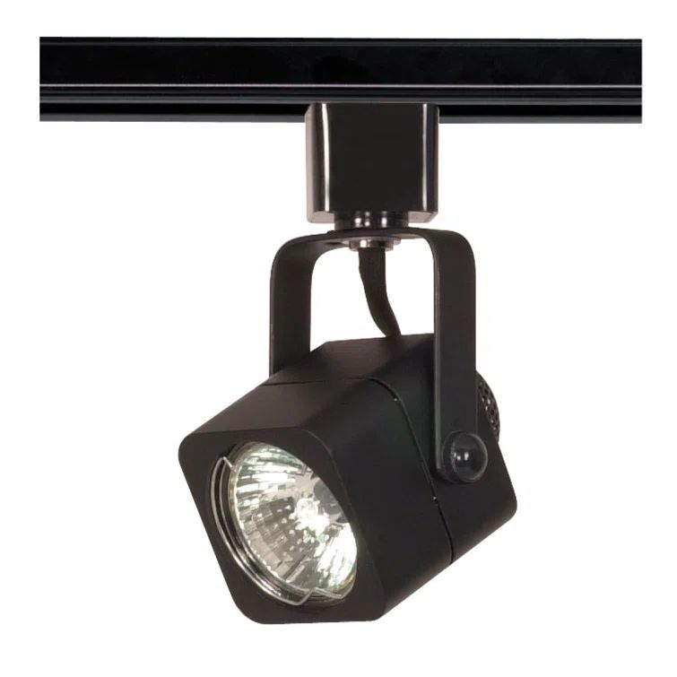 Black Square Head 12V Track Lighting Fixture