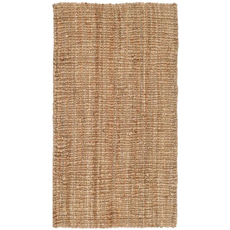 Natural Jute Hand-Knotted Reversible Runner Rug 2'3" x 6'