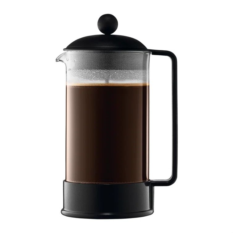 Bodum Black 34 oz Glass French Press Coffee Maker