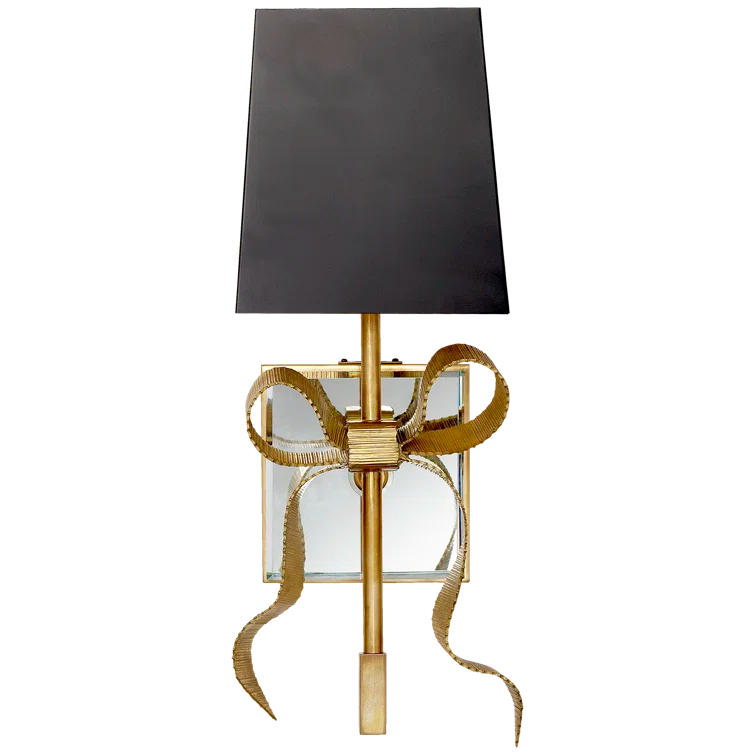 Ellery Matte Black and Soft Brass Direct Wired Wall Sconce