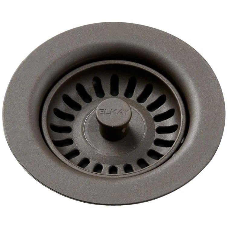 Chestnut Polymer Sink Drain Fitting with Basket Strainer