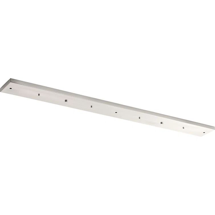 Brushed Nickel 60" 5-Light Linear Pendant Canopy