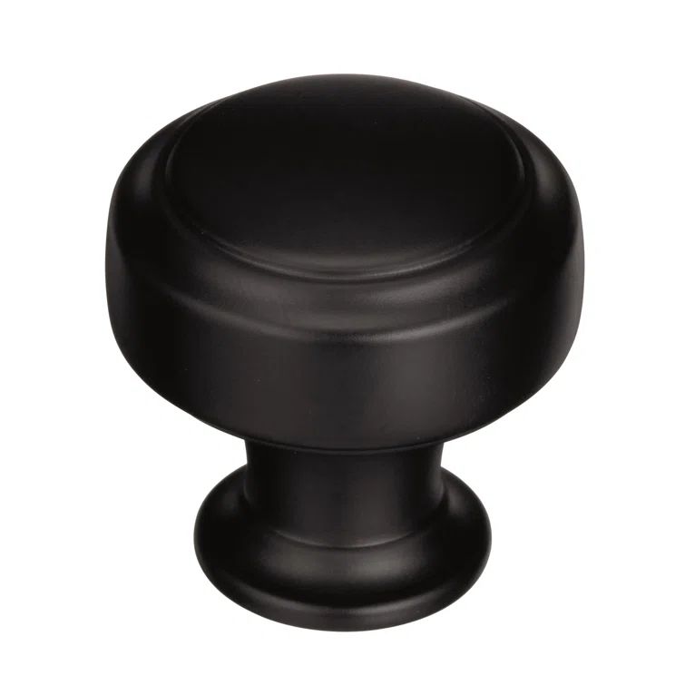 Highland Ridge Black Bronze Round Cabinet Knob with Mounting Hardware