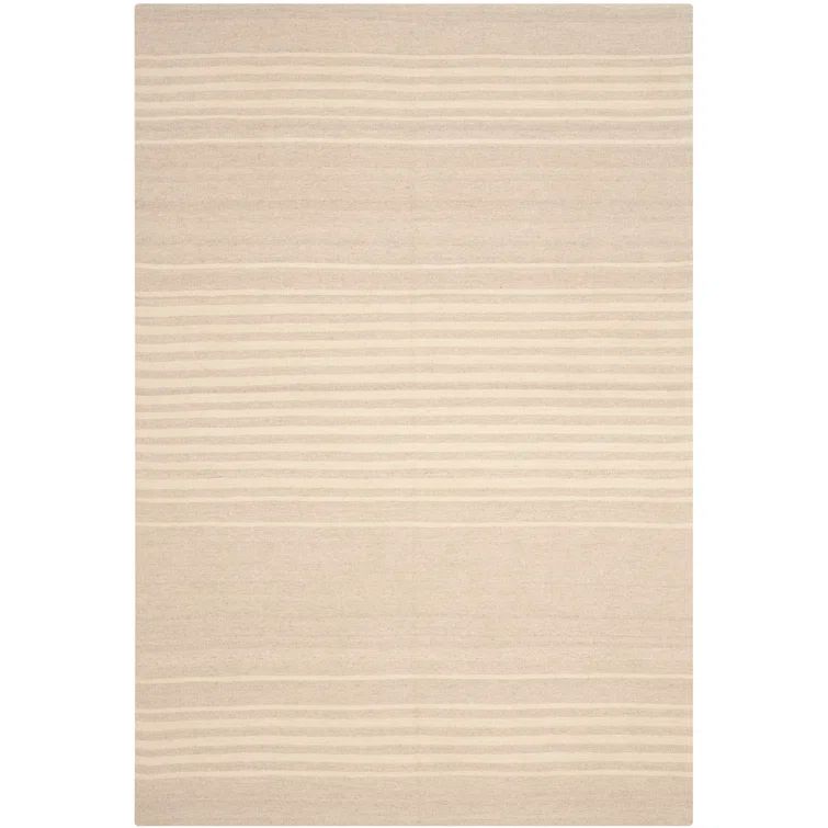 Dune Stripe 6' x 9' Wool Handmade Flat Woven Rug