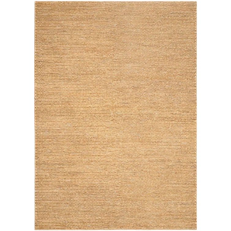 Hand-Knotted Cotton-Synthetic Blend 6'x9' Rectangular Area Rug