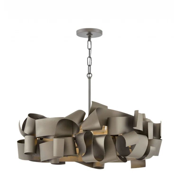 Delfina 26" Metallic Matte Bronze Geometric Chandelier