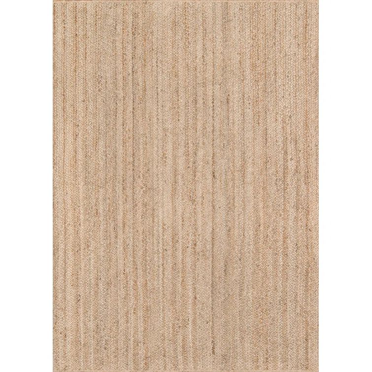 Westshore Handmade Beige Jute Rectangular Accent Rug