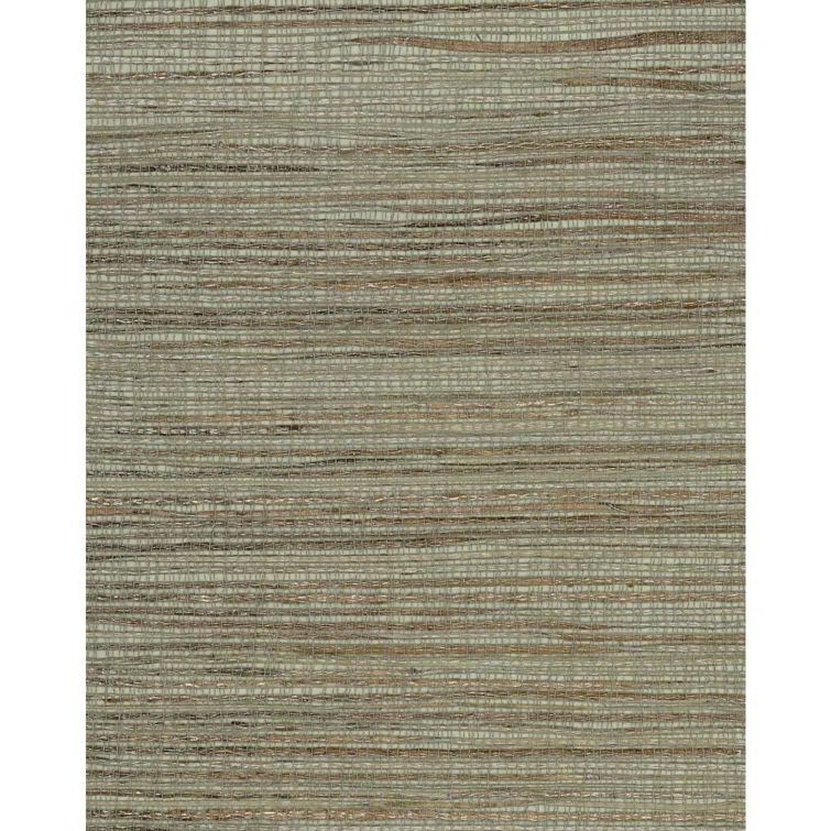 Sage Green Grasscloth Removable Wallpaper Roll