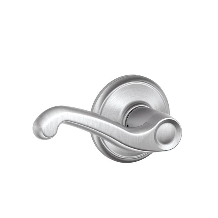 Satin Chrome Round Rose Flair Lever Cylindrical Lock