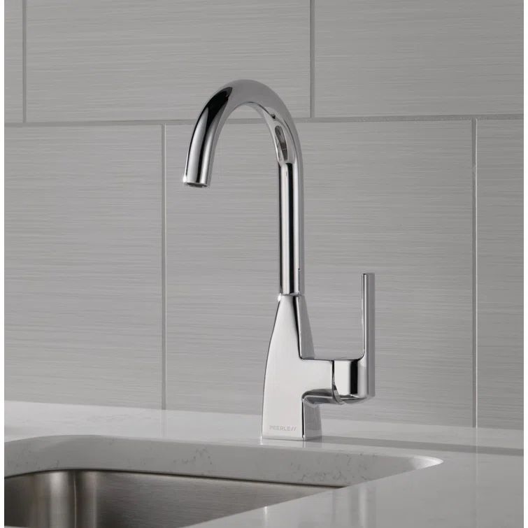Xander Polished Chrome Dual-Handle Bar Faucet with 360 Swivel