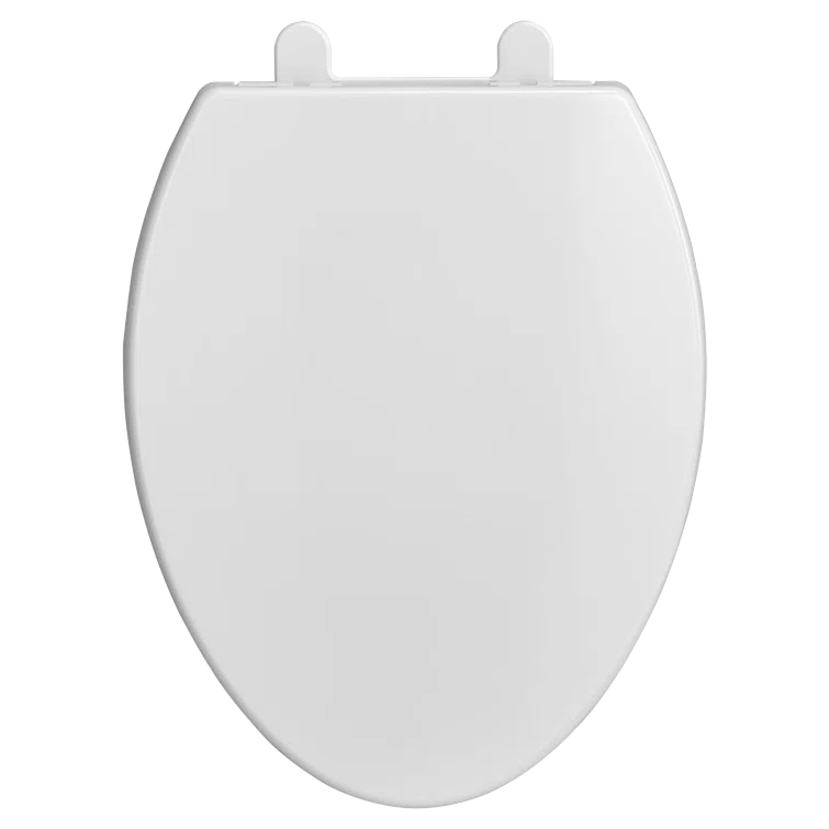 White Telescoping Elongated Luxury Toilet Seat with EverClean Surface