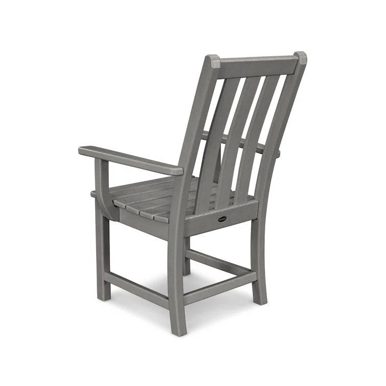 Slate Gray Polywood Vineyard Dining Arm Chair