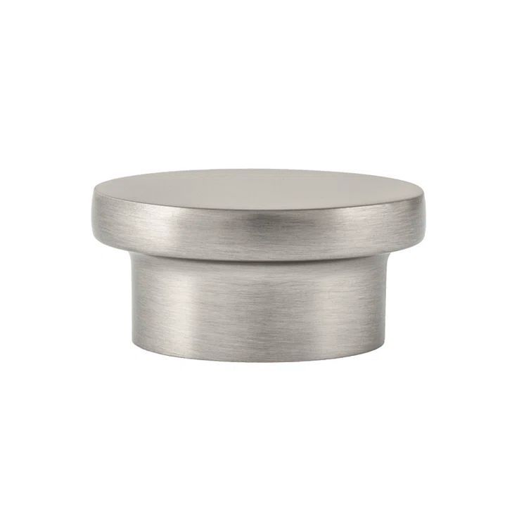 Ethan Satin Nickel Round Cabinet Knob with Mounting Hardware