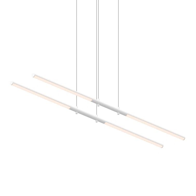 Satin White 47.5" Aluminum LED Pendant Light
