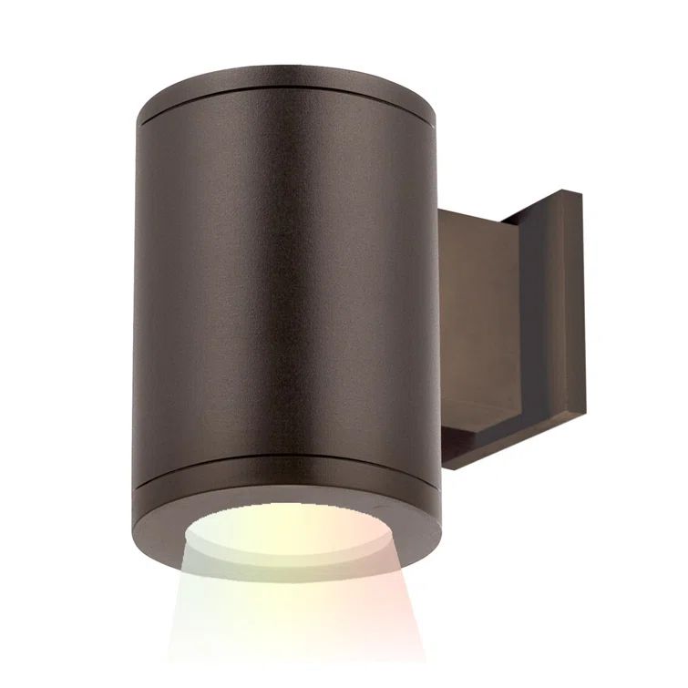 Bronze Dimmable LED Cylinder Wall Light