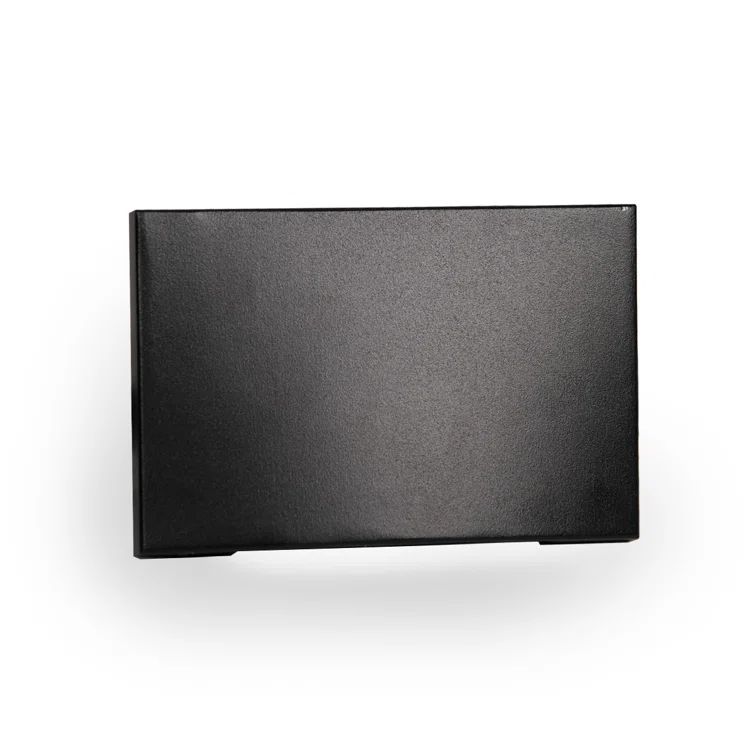 Sleek Black Aluminum Outdoor LED Step & Wall Light, Dimmable