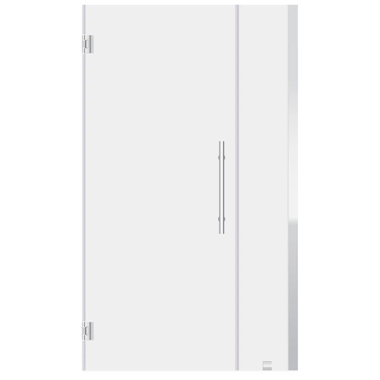 Ultra-E Frameless Clear Tempered Glass Shower Door with Chrome Finish