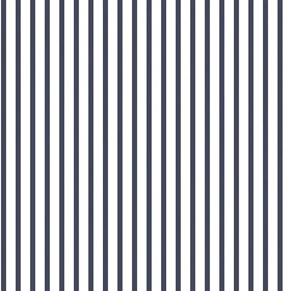 Navy and White Vinyl Breton Stripe Wallpaper Roll