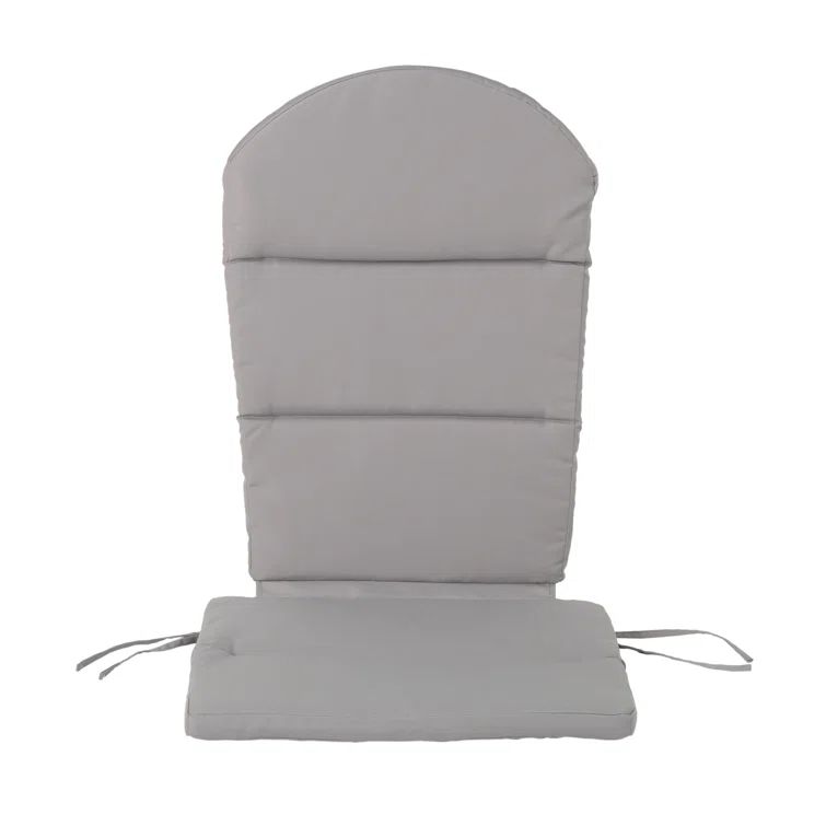 Gray Water-Resistant Adirondack Chair Cushion Set