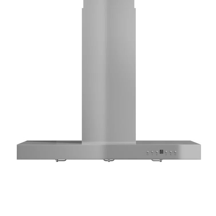 36" Stainless Steel Convertible Island Range Hood with Charcoal Filter