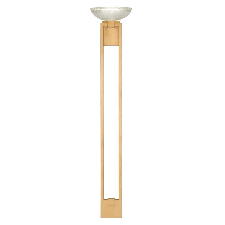 Delphi Gold Leaf LED Wall Sconce with Hand Formed Glass