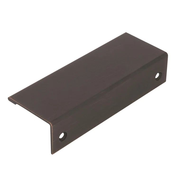 Oil Rubbed Bronze Contemporary Finger Pull with Mounting Hardware