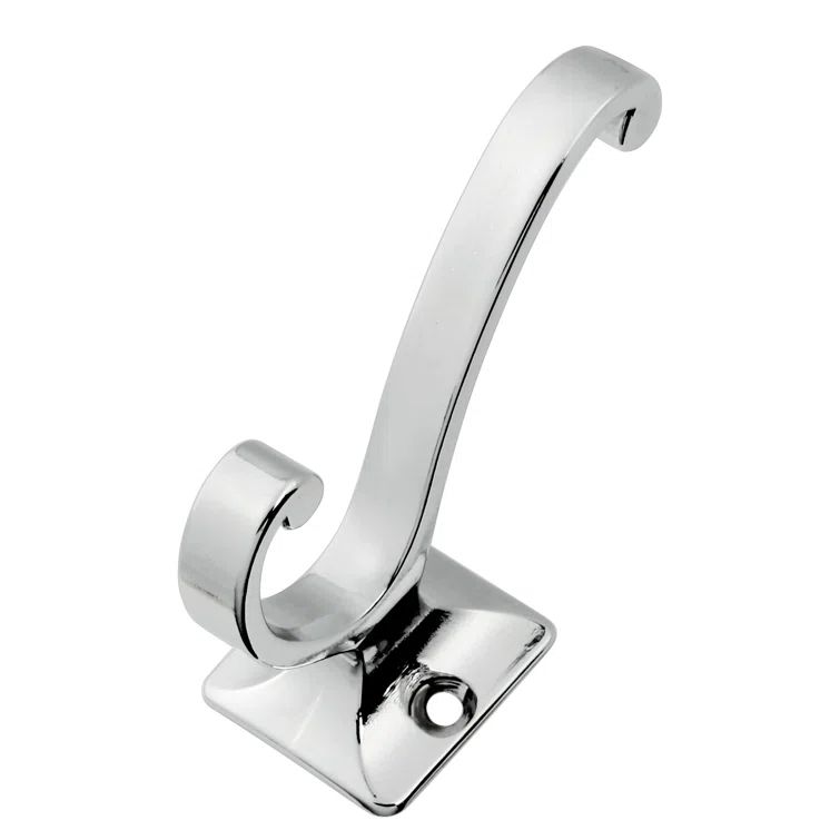 Large Chrome Wall Mounted Utility Hook