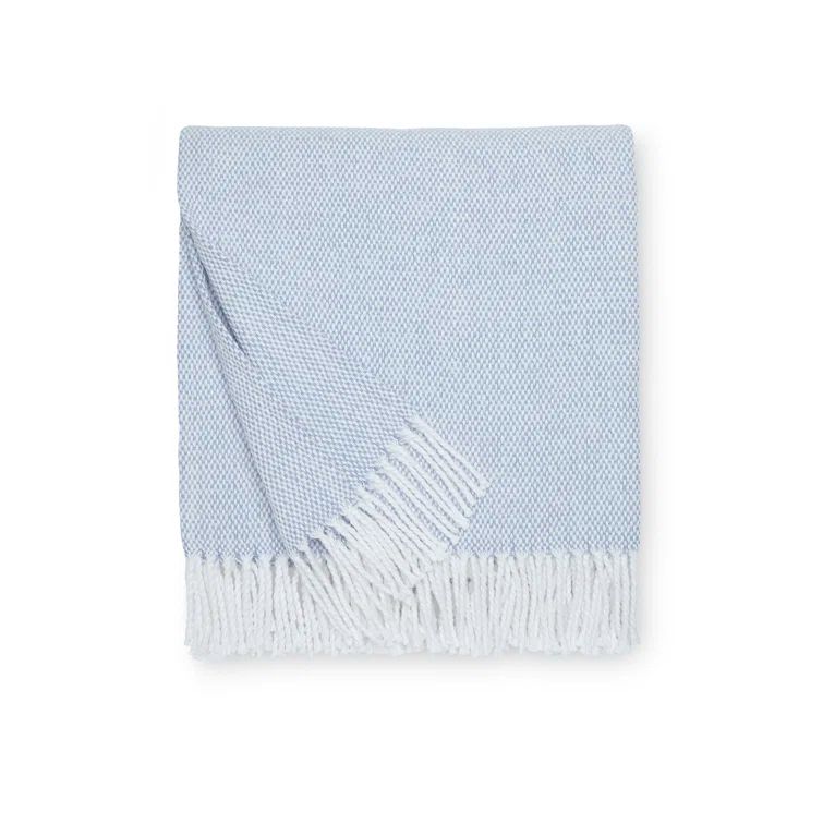 Terzo Ocean Fringed Cotton Throw Blanket 51" x 71"