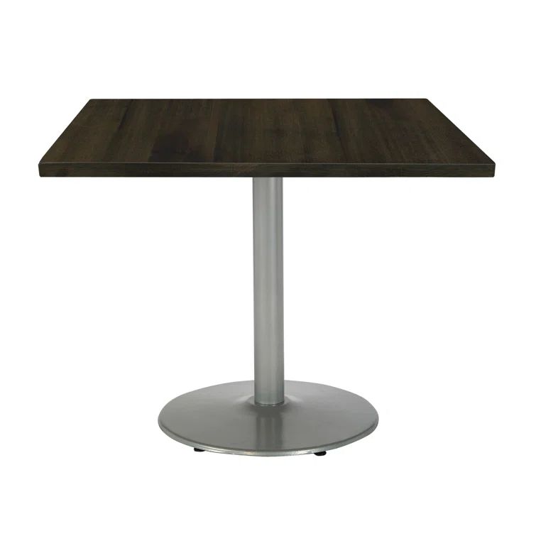 Barnwood and Silver Square Reclaimed Wood Dining Table