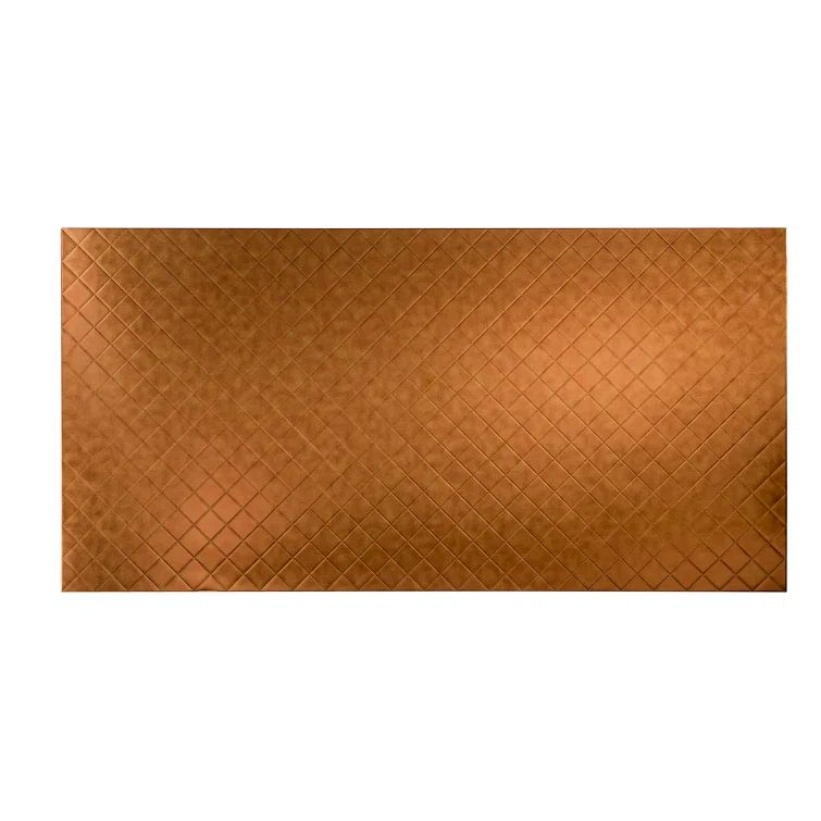 Antique Bronze Quilted Vinyl 4' x 8' Wall Panel