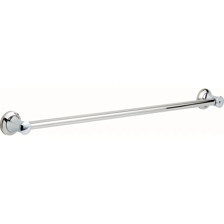 Chrome 36" Stainless Steel Decorative Grab Bar