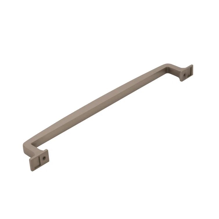 12-Inch Brushed Nickel Industrial Appliance Pull with Mounting Hardware