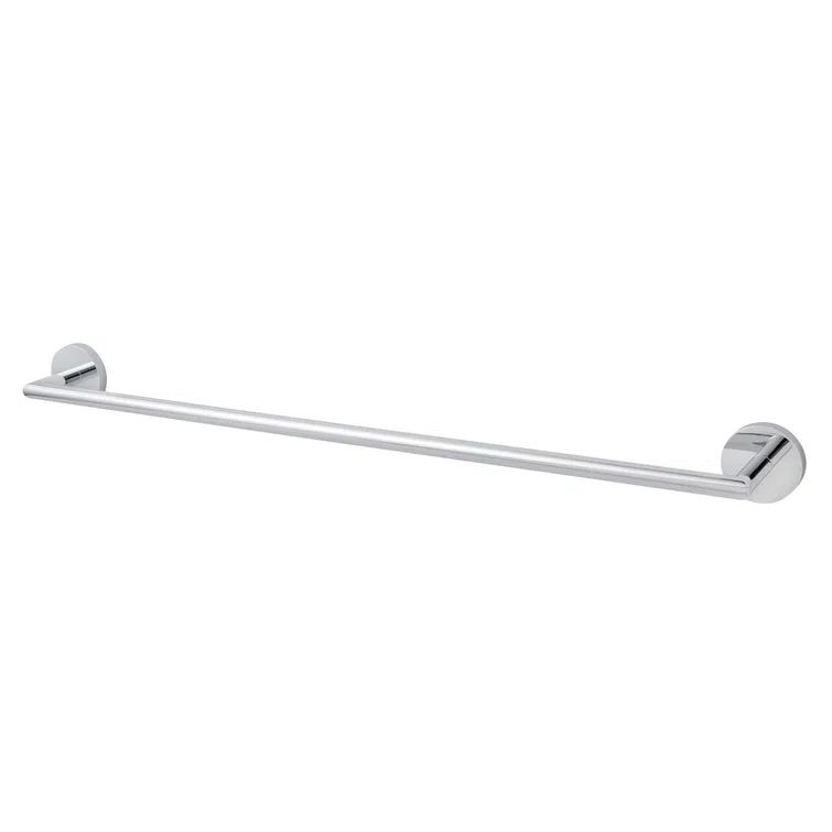 Neo 18" Polished Chrome Wall Mounted Brass Towel Bar
