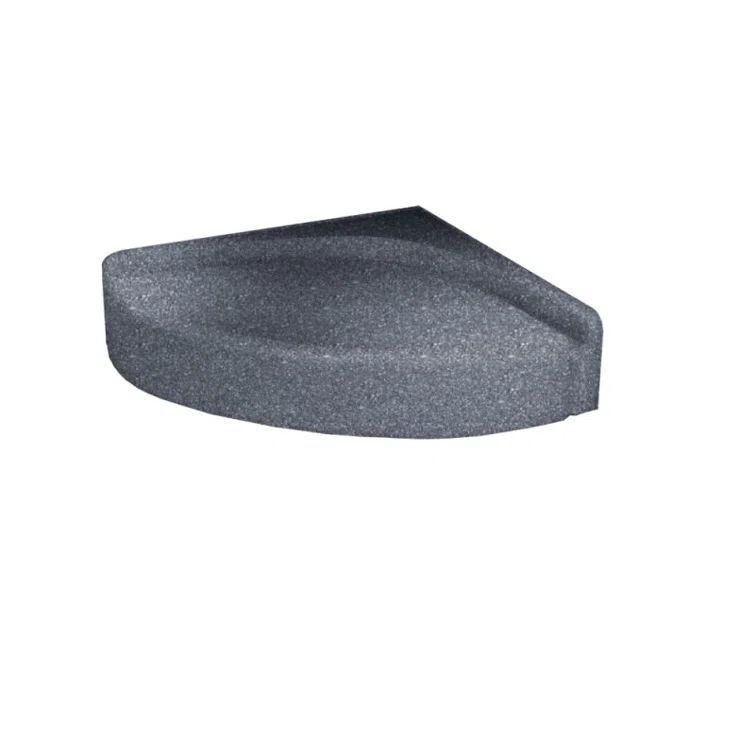 Night Sky Black Solid Surface Wall Mount Shower Seat