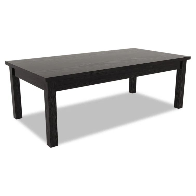 Valencia Black Woodgrain Laminate Rectangular Coffee Table