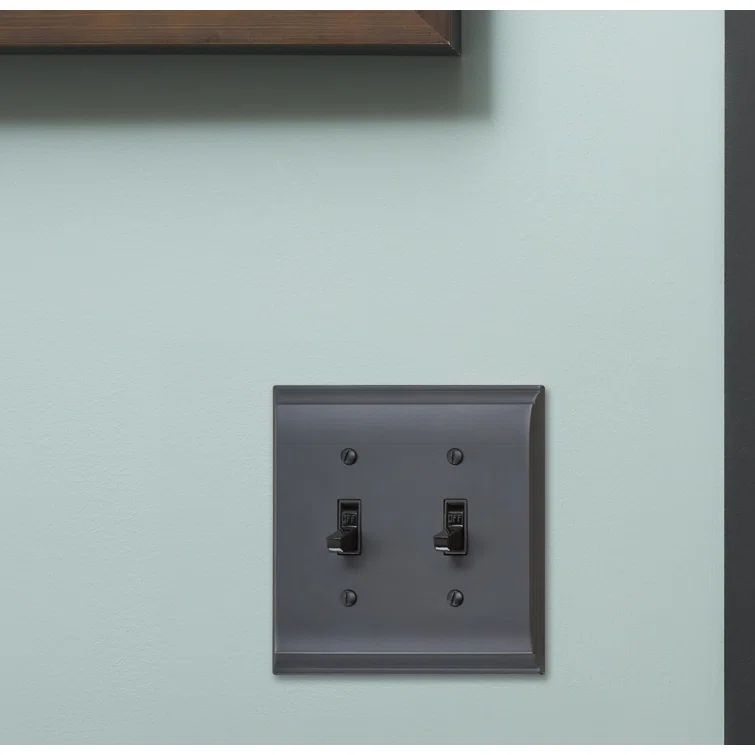 Black Bronze 2-Gang Decorative Wall Plate