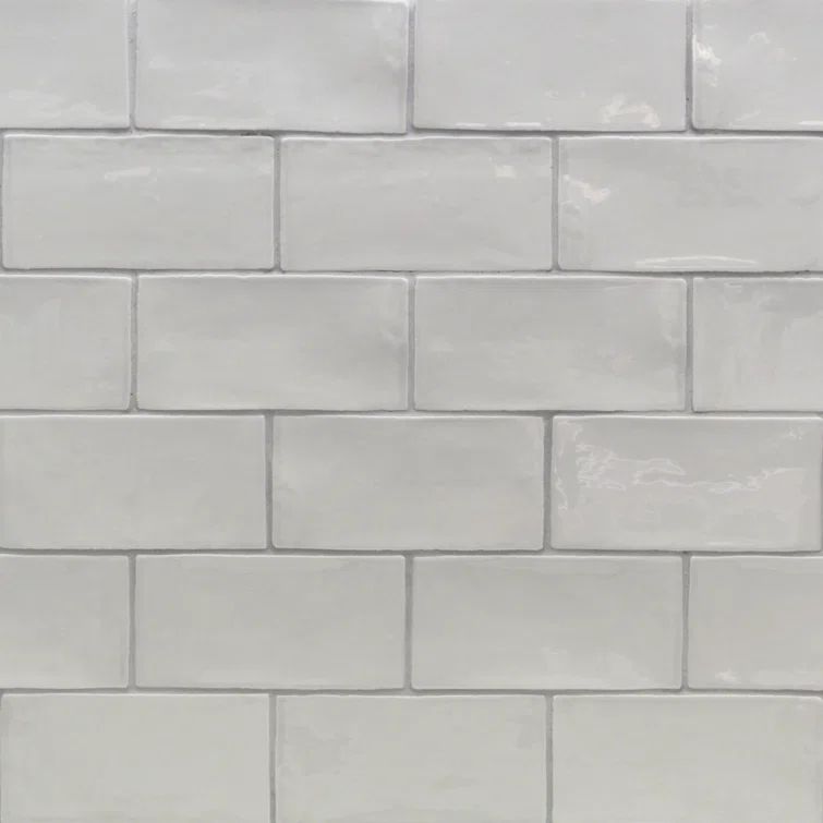 Catalina Gris 3x6 Polished Ceramic Subway Wall Tile