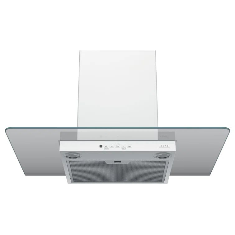 Matte White Stainless Steel Convertible Wall Mount Range Hood