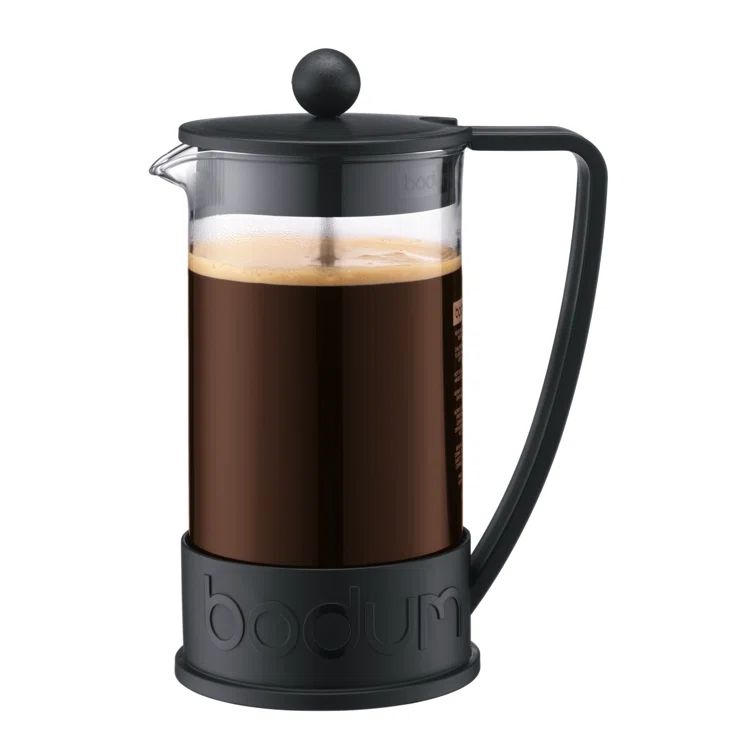 Bodum Brazil 12 Ounce Black French Press with Borosilicate Glass