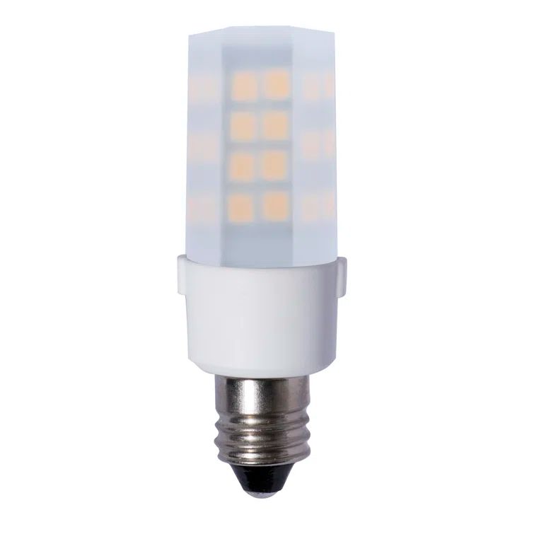 White Frosted Dimmable LED Mini Candelabra Bulb