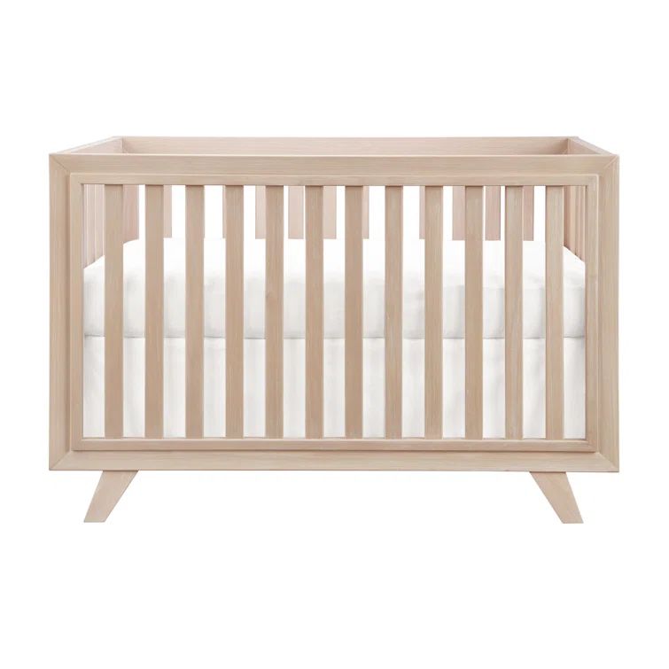 Wooster Almond 3-in-1 Convertible Crib with Multi-Level Paneling