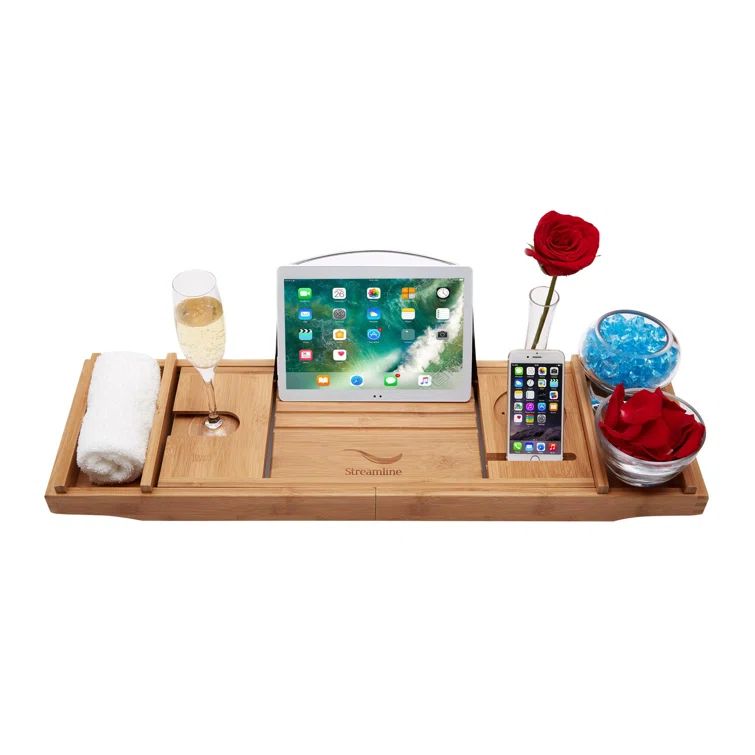 60'' Glossy White Acrylic Clawfoot Soaking Bathtub with Polished Gold Drain