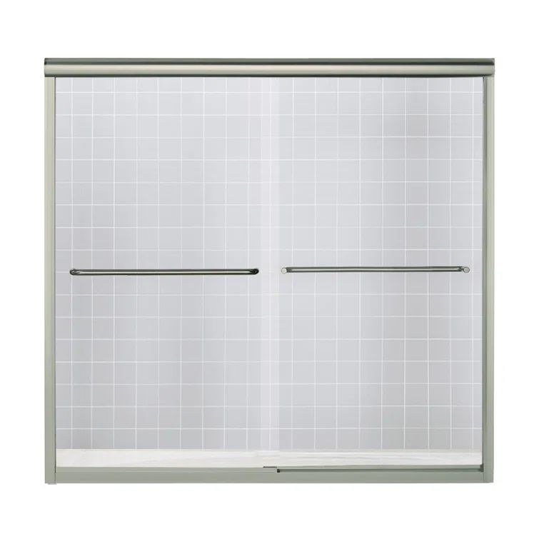 Finesse 60'' Polished Chrome Frameless Sliding Bath Door