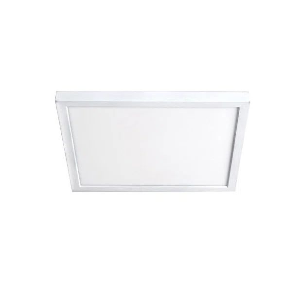 White Glass 11" LED Energy Star Flush Mount