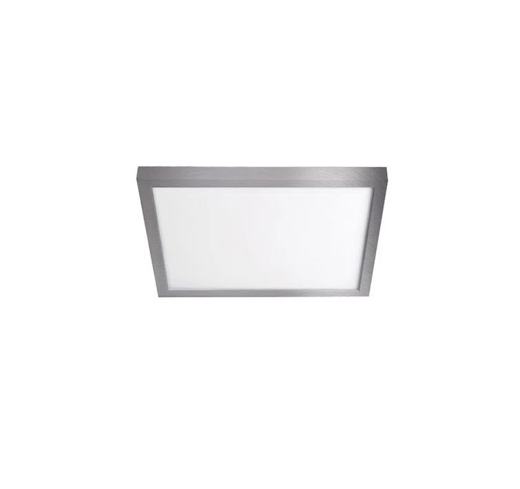 Slim Profile Brushed Nickel 7" LED Flush Mount with Translucent Diffuser